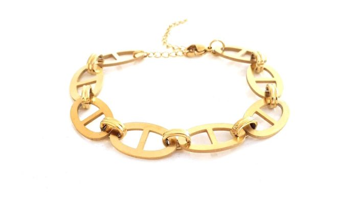Steel chain bracelet