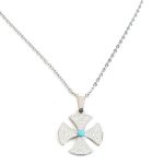 Ατσαλινο κολιέ με σταυρό