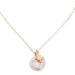 Κοντό ατσάλινο κολιέ με αστέρι