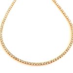 Ατσάλινο κολιέ με στρας