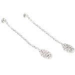 Μακριά σκουλαρίκια με στρας