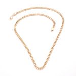 Μεταλλική αλυσίδα λεπτή και κοντή ροζ χρυσή