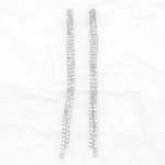 Μακριά σκουλαρίκια με στρας