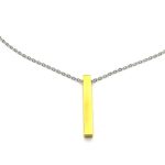 Ατσάλινο κολιέ με μπάρα