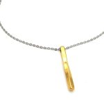 Ατσάλινο κολιέ με μπάρα