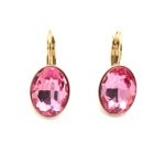 Ατσάλινα σκουλαρίκια με κρύσταλλο