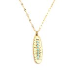 Κοντό ατσάλινο boho κολιέ