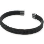 Ατσάλινο ματ βραχιόλι χειροπέδα