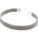 Ατσάλινο ματ βραχιόλι χειροπέδα