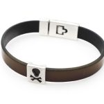 Ανδρικό δερμάτινο βραχιόλι