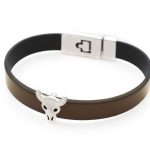 Ανδρικό δερμάτινο βραχιόλι