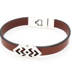 Ανδρικό δερμάτινο βραχιόλι