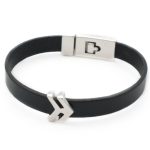 Ανδρικό δερμάτινο βραχιόλι