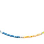 Ατσάλινο κολιέ με χάντρες