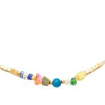 Ατσάλινο κολιέ με χάντρες