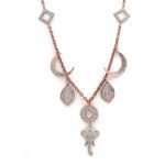 Boho μπρονζέ κολιέ