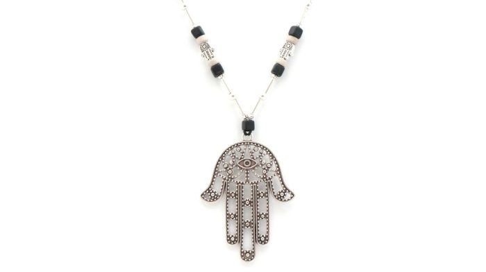 Boho κολιέ με hamsa