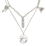 Boho κολιέ με αιγυπτιακά στοιχεία