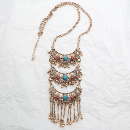 Boho μακρύ κολιέ