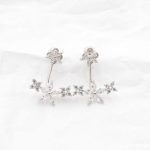 Σκουλαρίκια ear jacket, καρφάκια με κρεμαστό μέρος