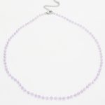 Κοντό ατσάλινο κολιέ ροζάριο