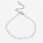 Κοντό ατσάλινο κολιέ ροζάριο