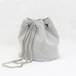 Τσάντα πουγκί με στρας