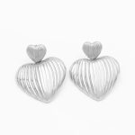 Ατσάλινα σκουλαρίκια καρδιά