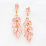 Σκουλαρίκια με κρυστάλλινες χάντρες