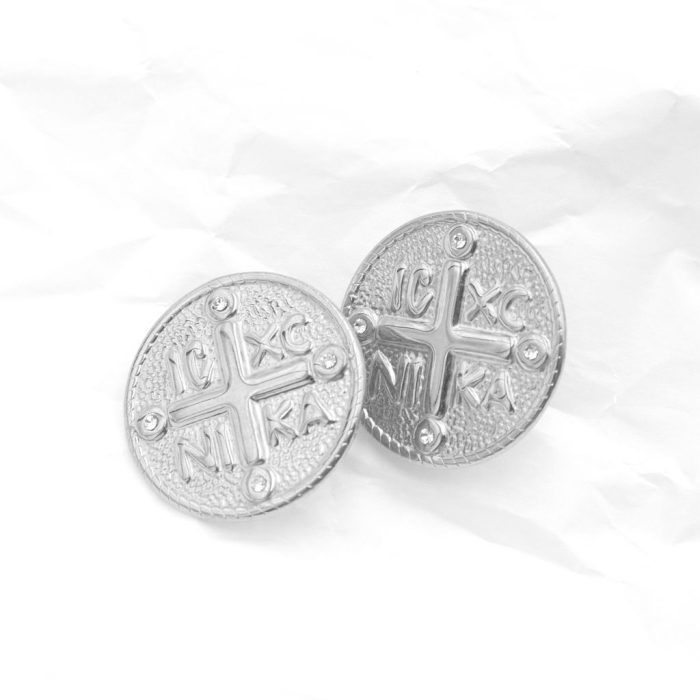 Ατσάλινα σκουλαρίκια κλιπ Κωνσταντινάτο