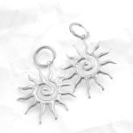 Ατσάλινα σκουλαρίκια ήλιος