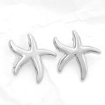 Ατσάλινα σκουλαρίκια αστερίας