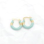 Ατσάλινα σκουλαρίκια κρικάκια Anemeli