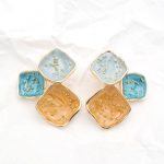 Πολύχρωμα σκουλαρίκια με σμάλτο