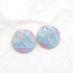 Πολύχρωμα σκουλαρίκια με σμάλτο