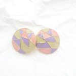 Πολύχρωμα σκουλαρίκια με σμάλτο