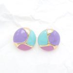 Πολύχρωμα σκουλαρίκια με σμάλτο