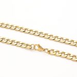 Ατσάλινη αλυσίδα λαιμού Simple Long ανδρική γυναικεία χρυσή