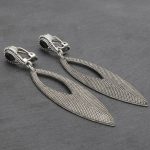 Bohemian κρεμαστά σκουλαρίκια με κλιπ Stala, με σχήμα σταγόνας