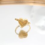 Ατσάλινο δαχτυλίδι με καρδιά