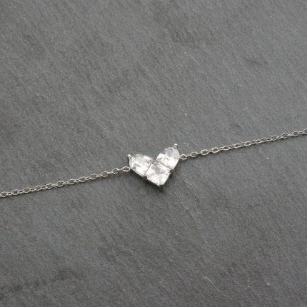 βραχιόλι με καρδιά από κρύσταλλα