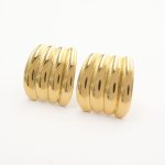 μεγάλα ατσάλινα σκουλαρίκια με κλιπ