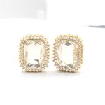 Μεγάλα σκουλαρίκια με κλιπ και κρύσταλλο