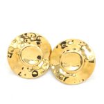 Ατσάλινα σκουλαρίκια δίσκοι με κούμπωμα κλιπ