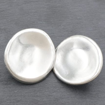 Ατσάλινα σκουλαρίκια δίσκοι με κούμπωμα κλιπ