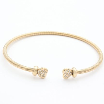 Ατσάλινο βραχιόλι χειροπέδα με καρδιά