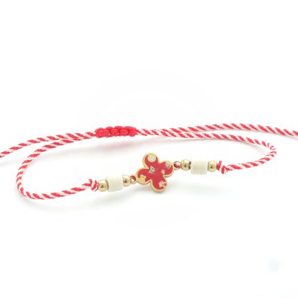 Βραχιόλι μαρτάκι με ατσάλι και σταυρό