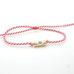 Βραχιόλι μαρτάκι με ατσάλι και μάτάκι κυλινδρος χρυσό