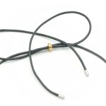 Μακρύ κολιέ από σχοινί και με ατσάλινο